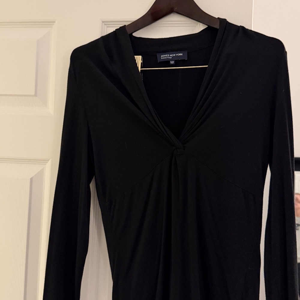 Jones New York Signature Black Long Sleeve shirt